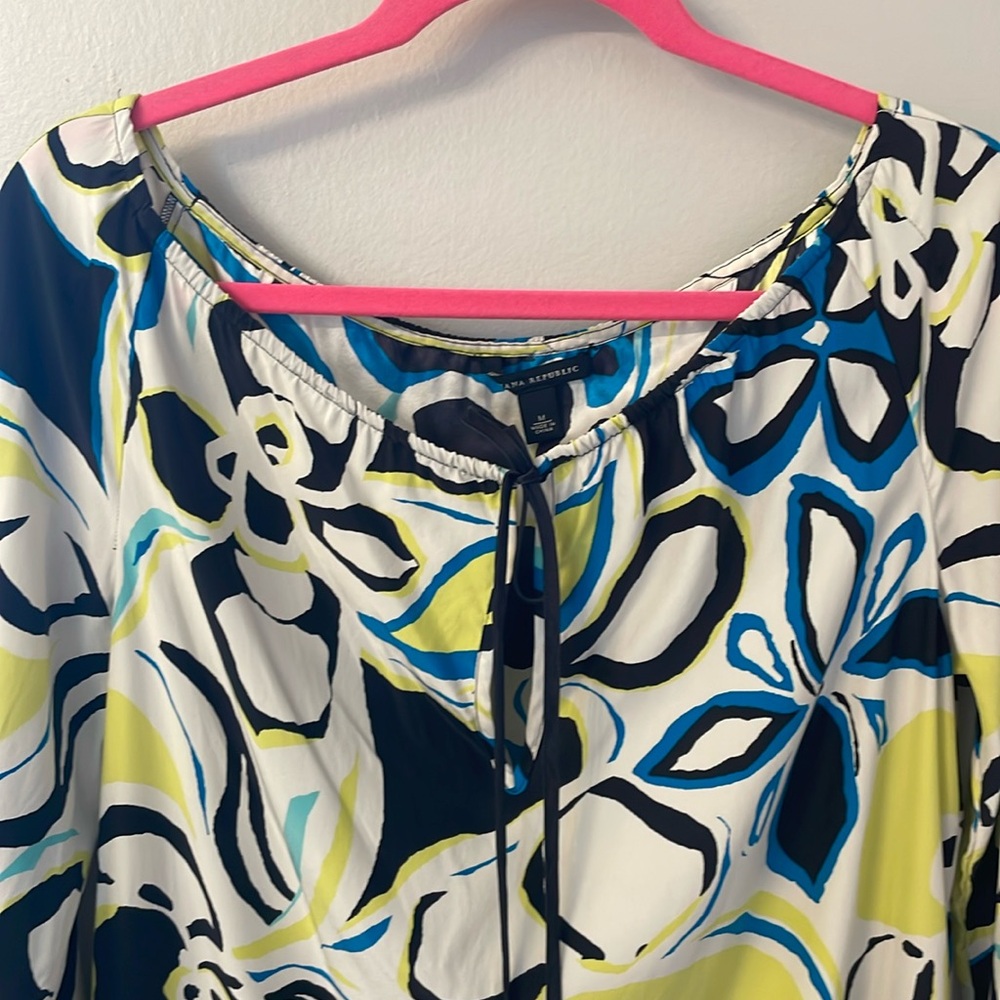 Banana Republic silk long sleeve mini dress ✨